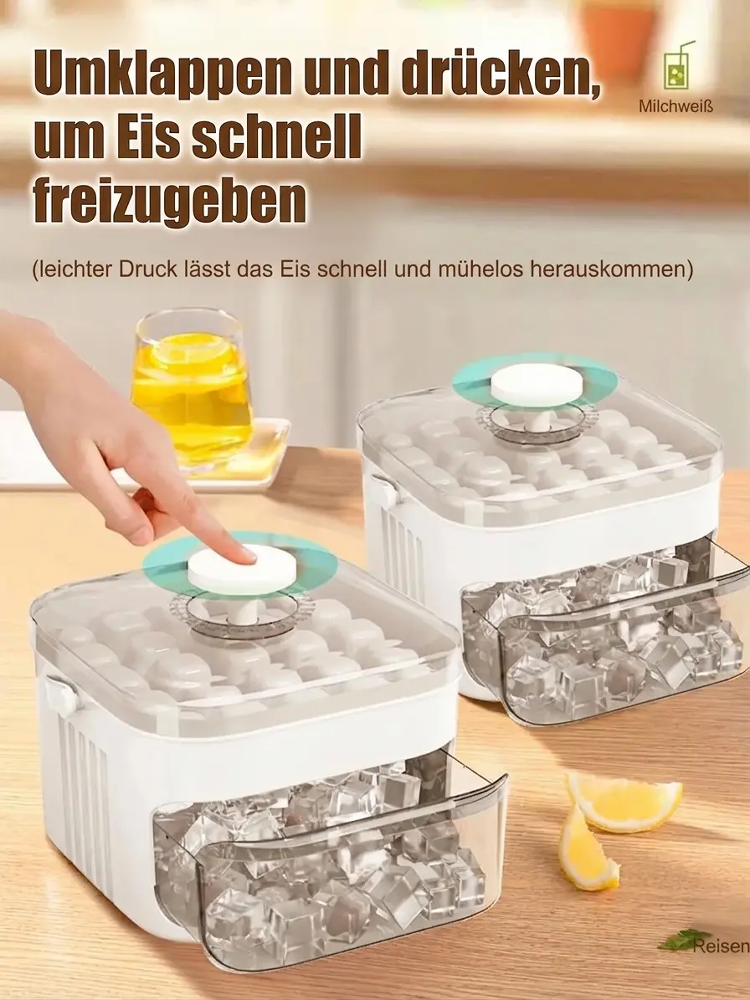 【Kostenloser Expressversand】Sofortkühler Desktop-Eismaschine | 200 Eiswürfel in 2 Min. | Platzsparendes Design 🧊✨