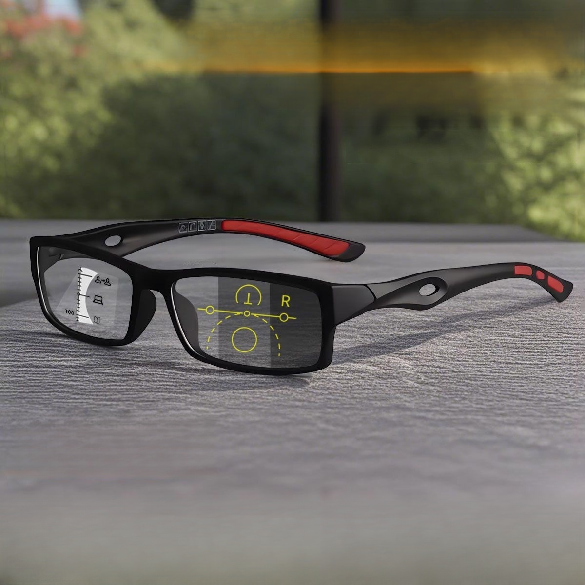 ✅ Schluss mit ständigem Brillenwechsel! Eine Brille für nahtlose Sehschärfe und sofortigen Sonnenschutz.