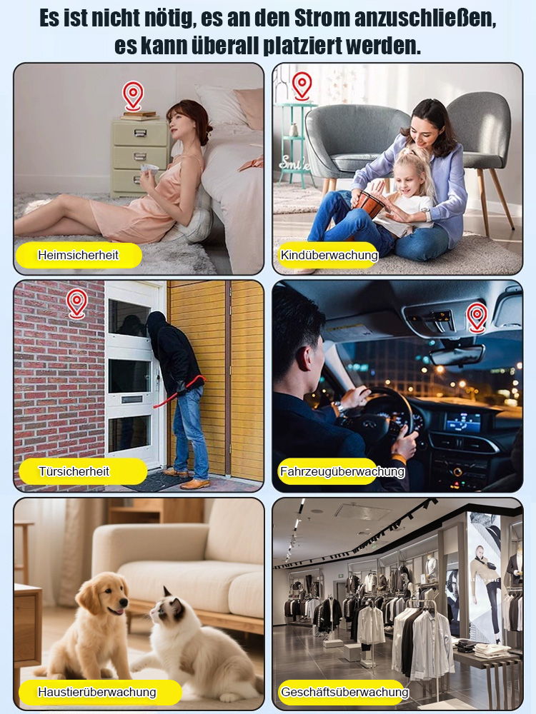 🔋 KI-Smart-Überwachungskamera🔌 Keine Kabel • 📶 Kein WLAN • ⏳ 90 Tage Akkulaufzeit