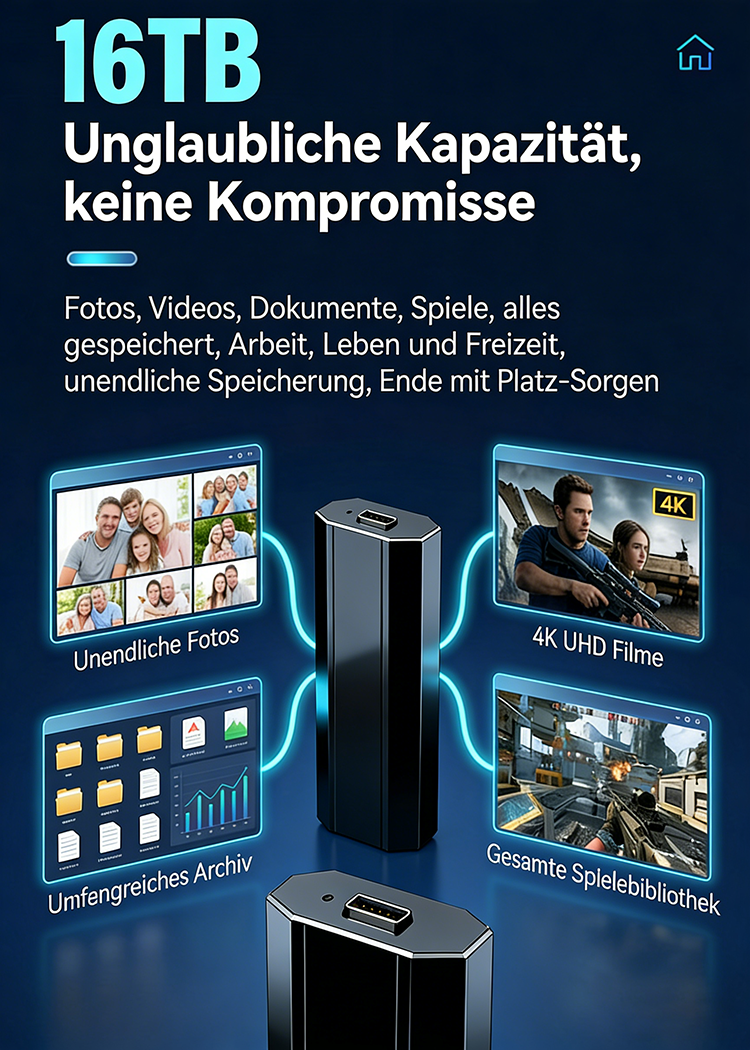 Externe tragbare SSD-Festplatte