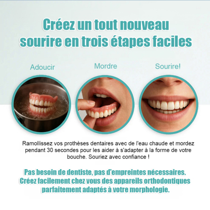 【Tout compris sur mesure】Kit de soin et de retouche pour prothèses dentaires