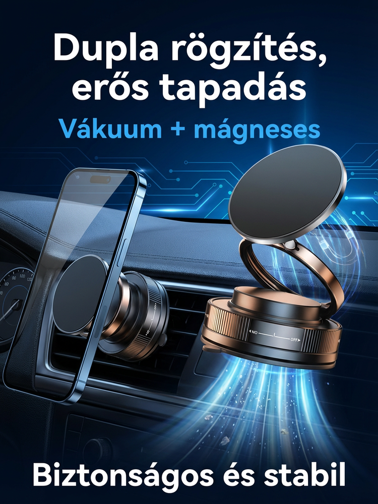 Vakuum-Magnet-Halter 360° Drehbare Handyhalterung