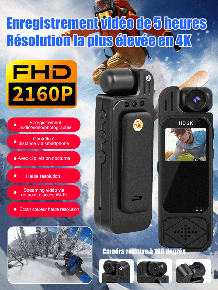 【Pocket Small Camera】Caméra portable avec écran