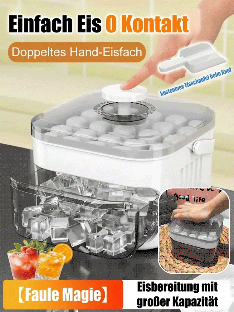 【Kostenloser Expressversand】Sofortkühler Desktop-Eismaschine | 200 Eiswürfel in 2 Min. | Platzsparendes Design 🧊✨
