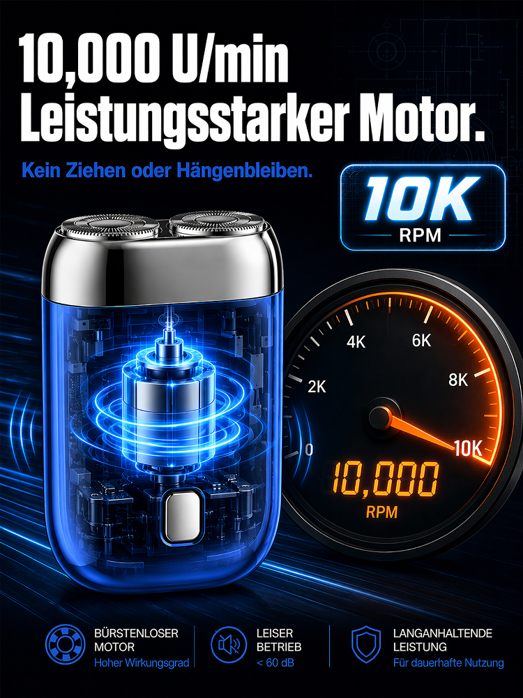 Neues Mini-Doppelklingen-Elektrorasierer-Modell