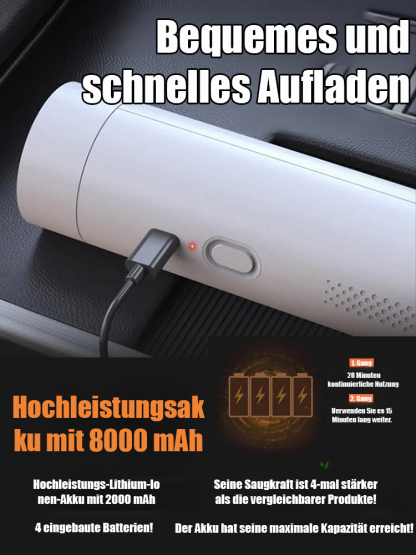 ⚡CleanPro™ 2-in-1 Saugen & Blasen - 3 Sekunden für staubfreie Autos, 3 Minuten für ein wie-neu-Innenraum! Unter 500g, über 90 Tage Nutzung!