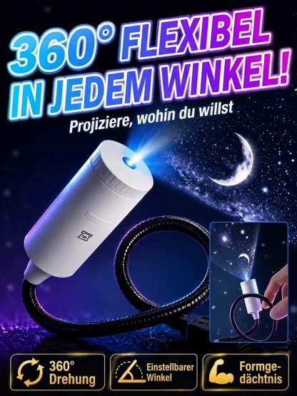 Ozean- & Galaxie-Projektor: Ihr privates Aquarium & Planetarium für Zimmer und Auto – in nur 1 Sekunde!