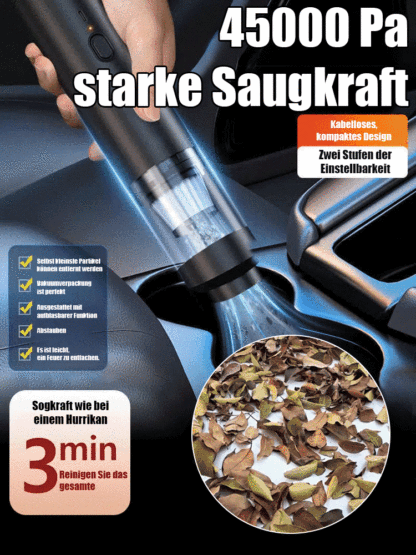 ⚡CleanPro™ 2-in-1 Saugen & Blasen - 3 Sekunden für staubfreie Autos, 3 Minuten für ein wie-neu-Innenraum! Unter 500g, über 90 Tage Nutzung!