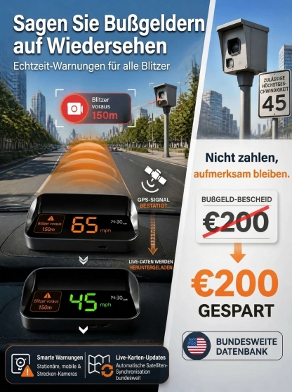 🚗 【Intelligenter Auto-HUD-Co-Pilot】 Funktioniert mit Limousinen, SUVs, Pickups, Wohnmobilen und mehr!