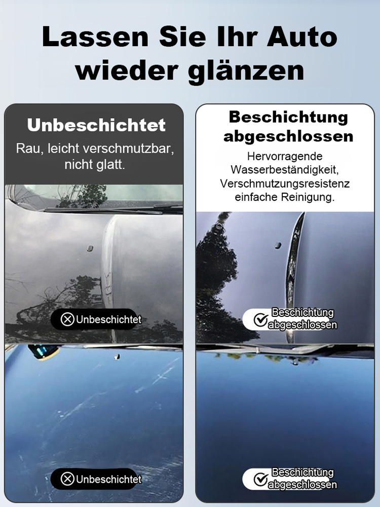 Nano-Beschichtungsmittel + Sprühkopf + Handtuch + Schwamm-Set