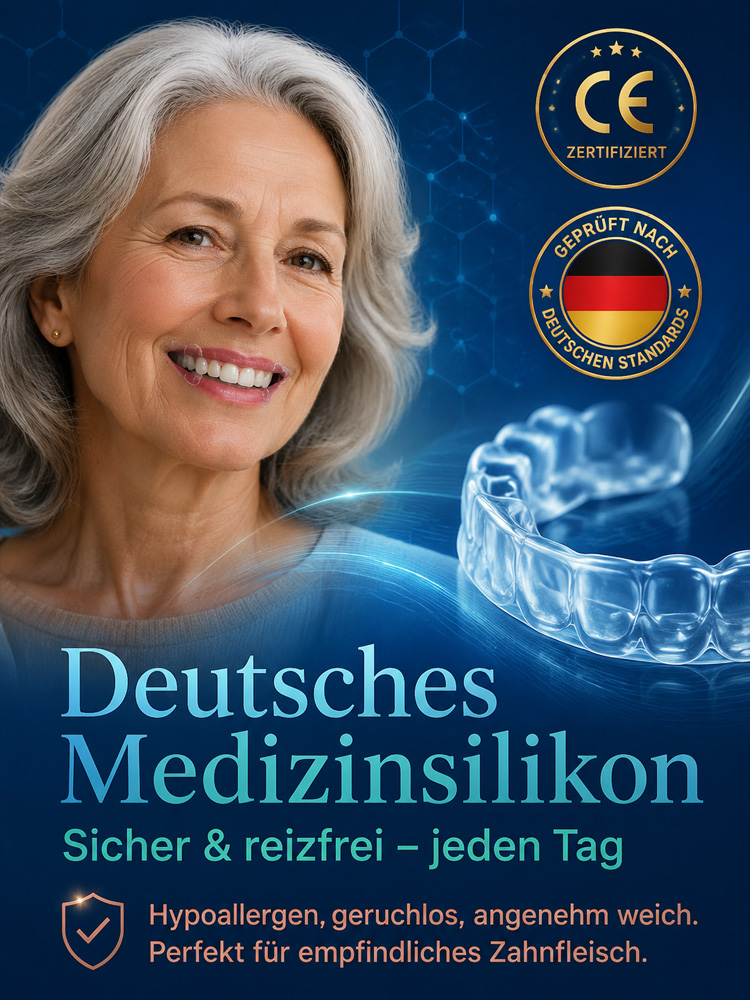 😁 【Vom Zahnarzt empfohlen】 Premium-Zahnprothese – Rundum-Sorglos-Paket, kein Zahnarzttermin nötig!