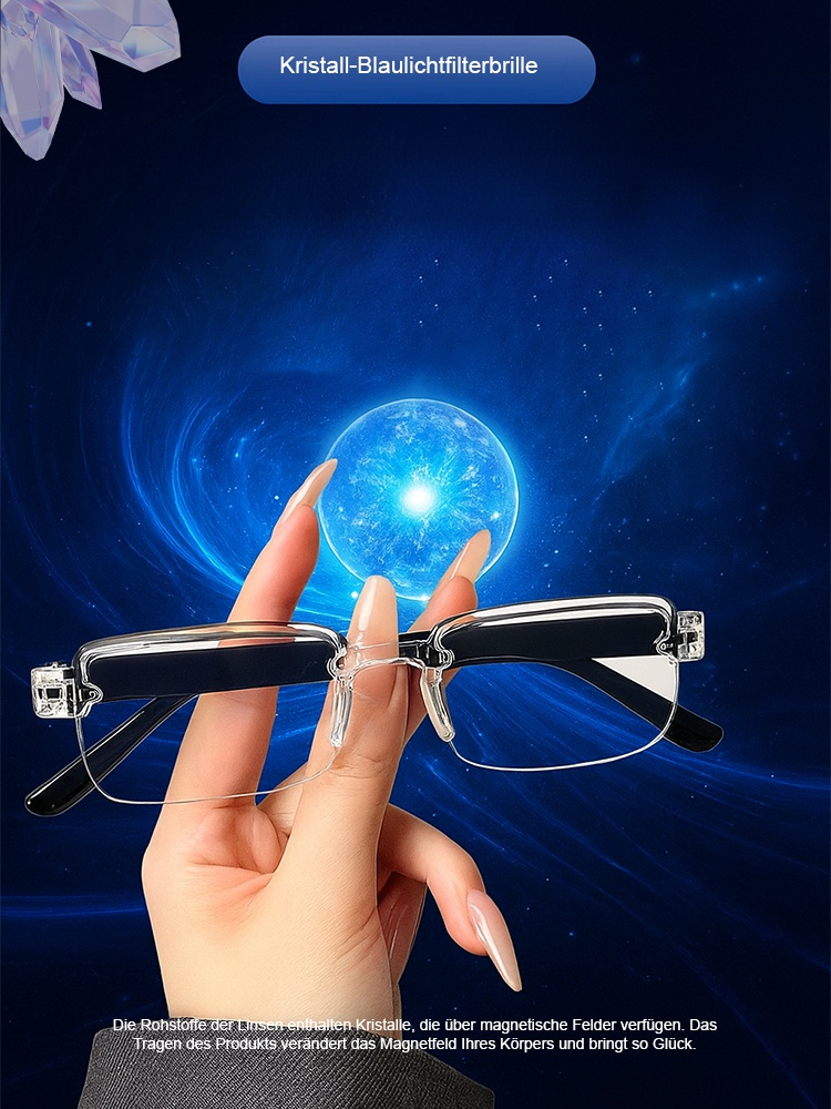 Intelligenter Zoom Anti-Müdigkeit Komfort Superleichte Kristall-Lesebrille