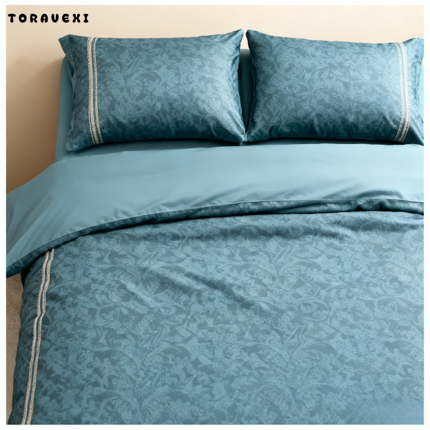 vierteiliges Bettwäscheset aus reiner Baumwolle