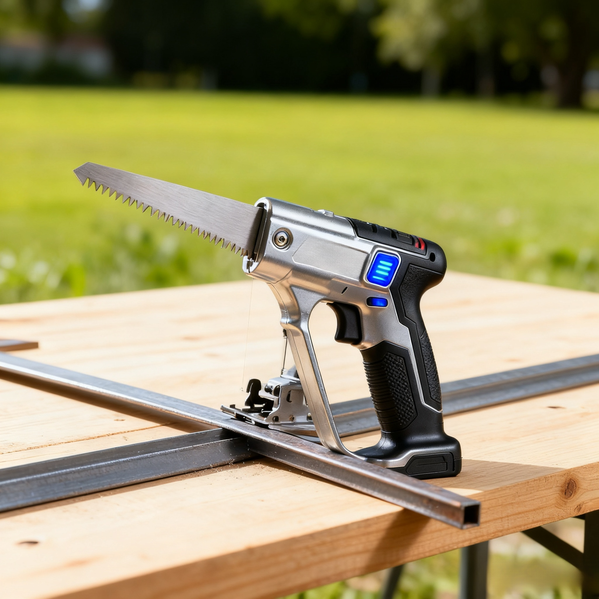 Akkubetriebene Einhand-Kettensäge