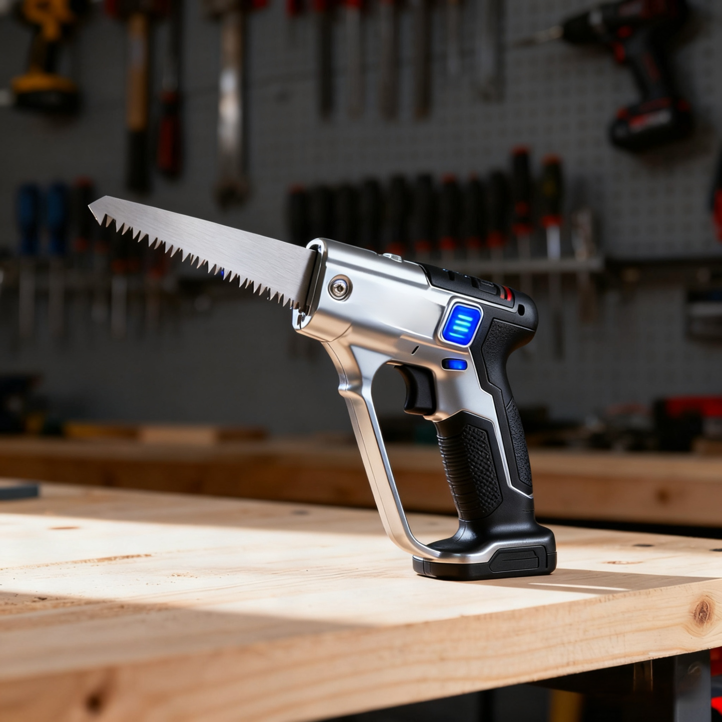 Akkubetriebene Einhand-Kettensäge