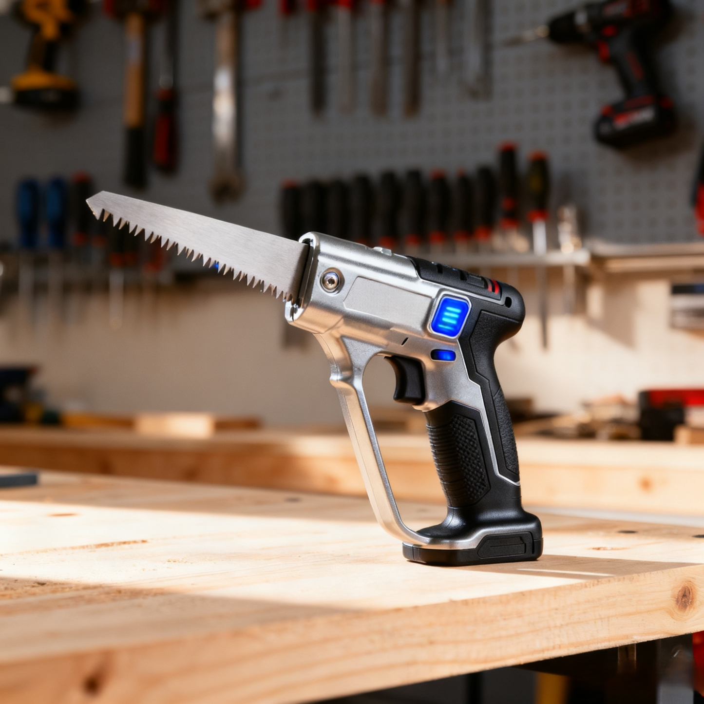 Akkubetriebene Einhand-Kettensäge