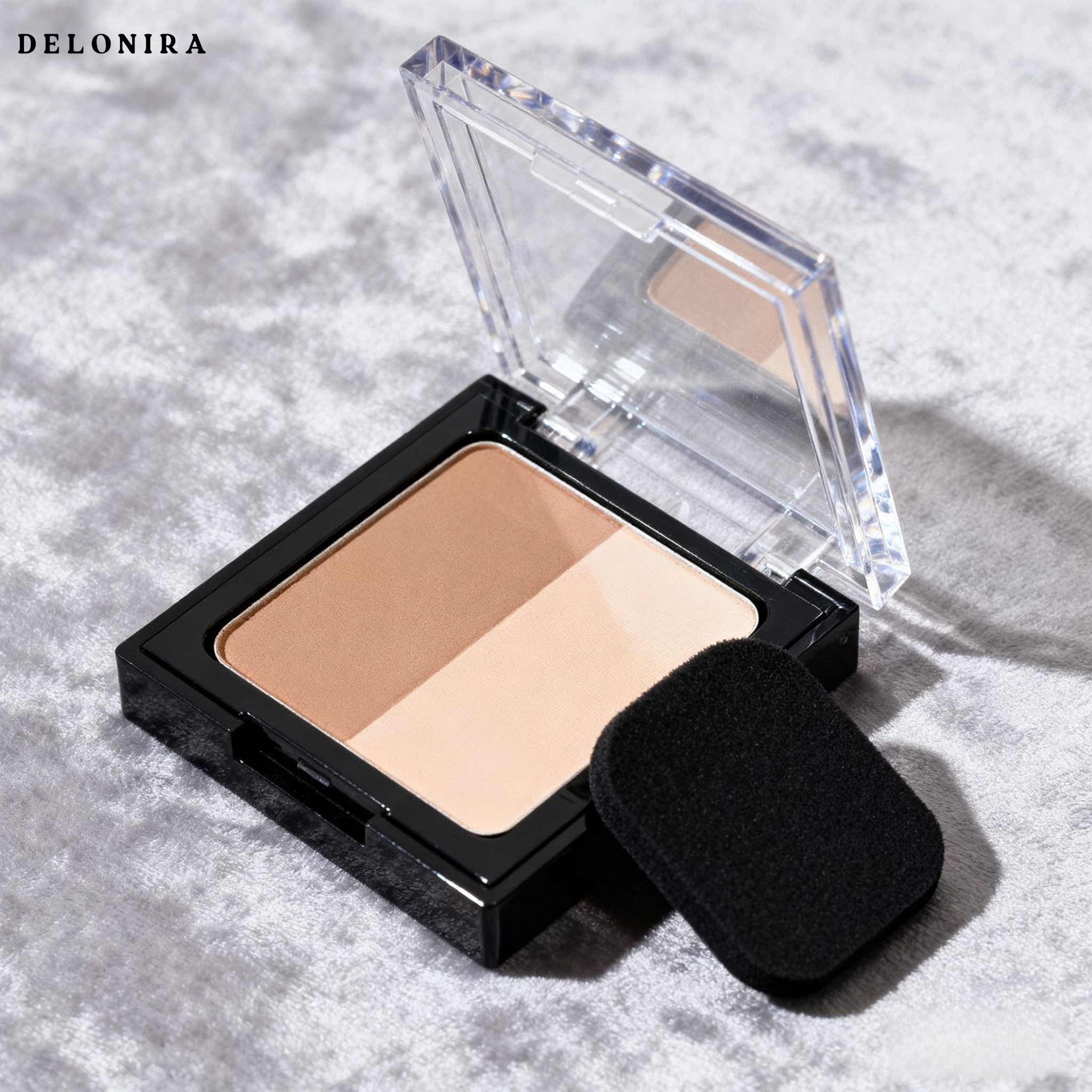 Delonira Konturpalette mit zweifarbigen matten Highlights zum Aufhellen des Gesichts