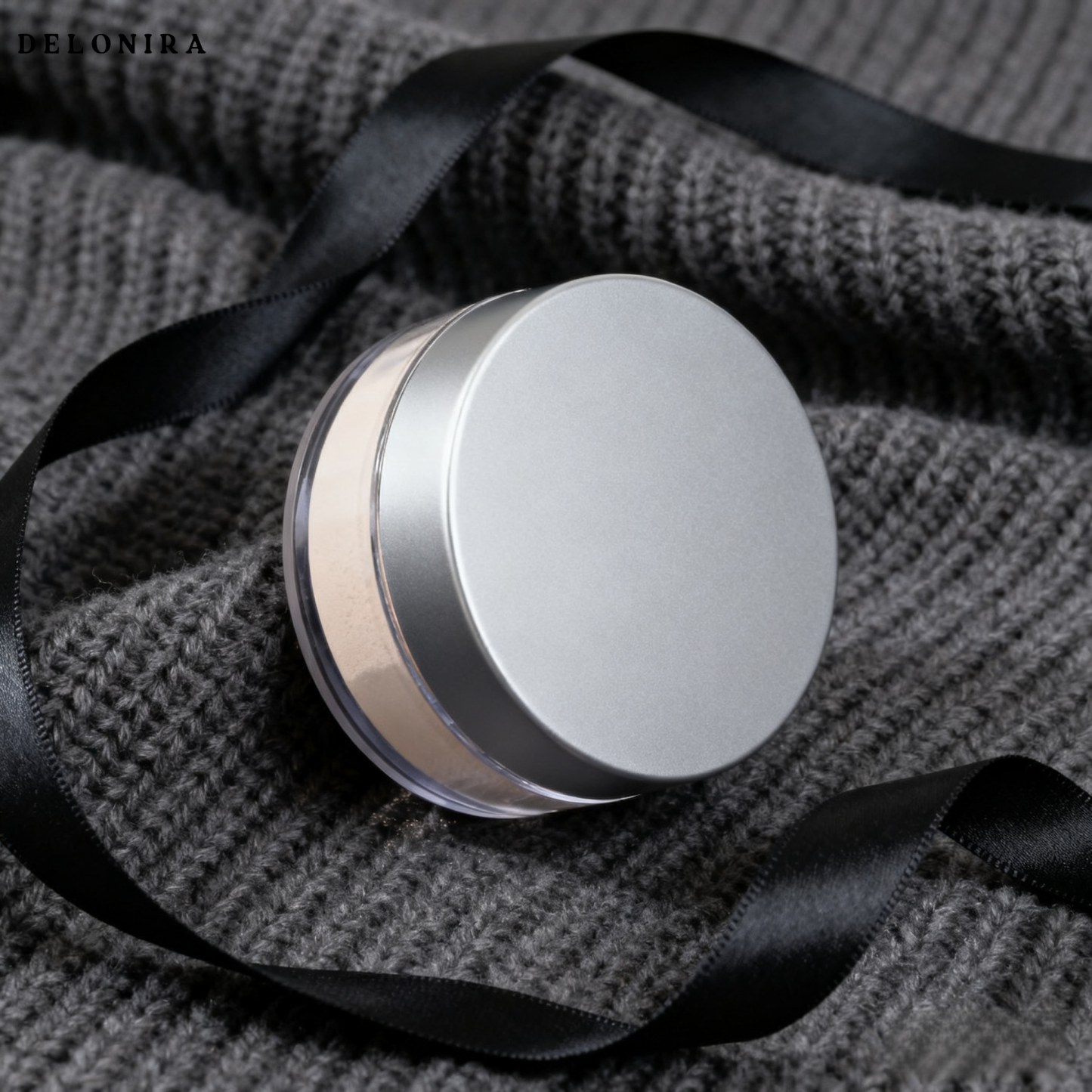 Delonira Gute Farbe, loses Puder, Fixierpuder hält lange ohne Make-up