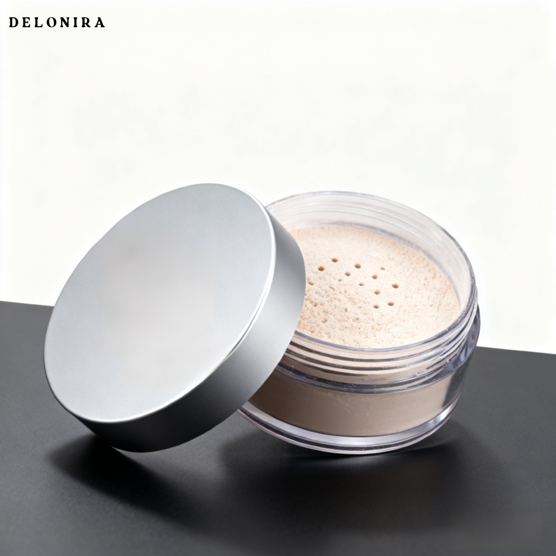 Delonira  Gute Farbe, loses Puder, Fixierpuder hält lange ohne Make-up