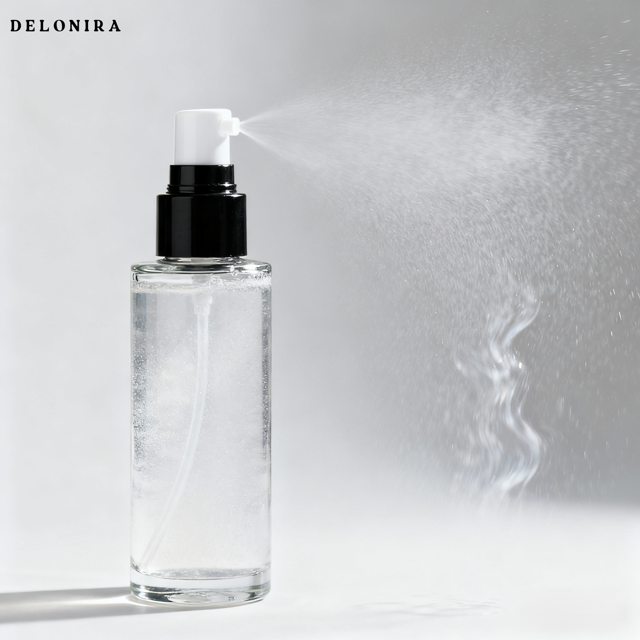 Delonira   langanhaltendes, ölregulierendes und feuchtigkeitsspendendes Make-up-Fixierspray