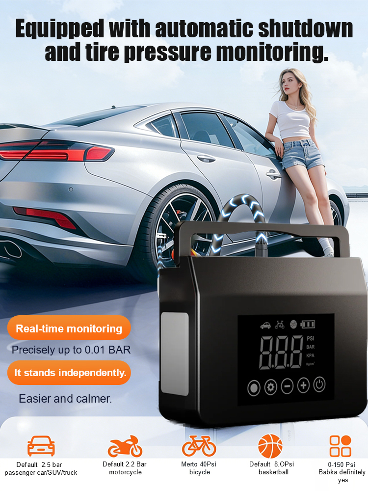 Multifunctional Car Air Pump & Emergency Jump Starter Power Pack