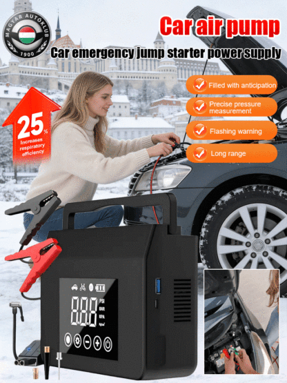 Multifunctional Car Air Pump & Emergency Jump Starter Power Pack