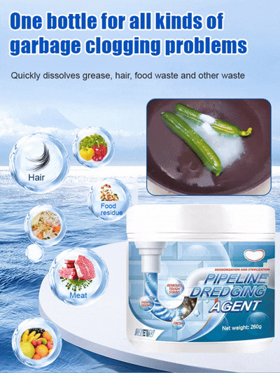 [Dissolves in one second] Strong pipe dredging agent