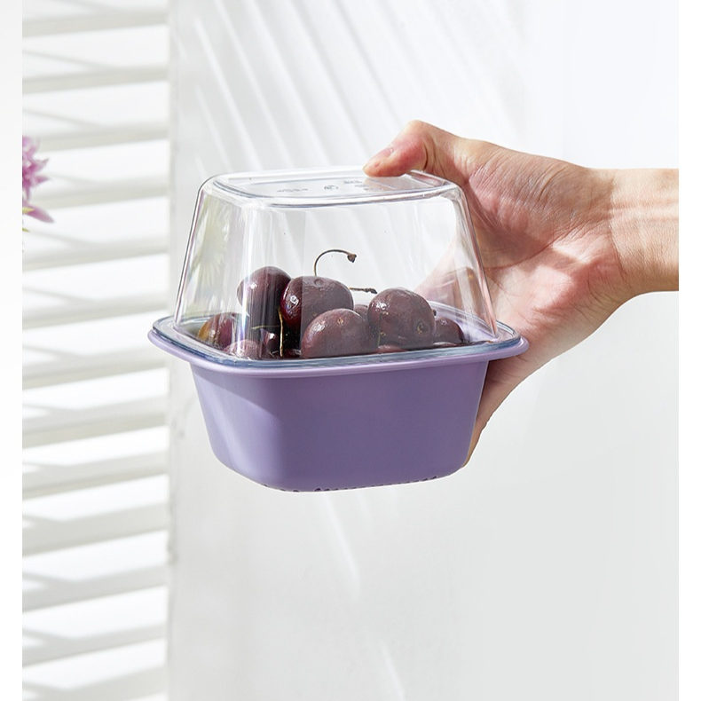 Thickening Drainer Tray Kitchen basket Storage Cleaning Lower layer of collection and draining Inver