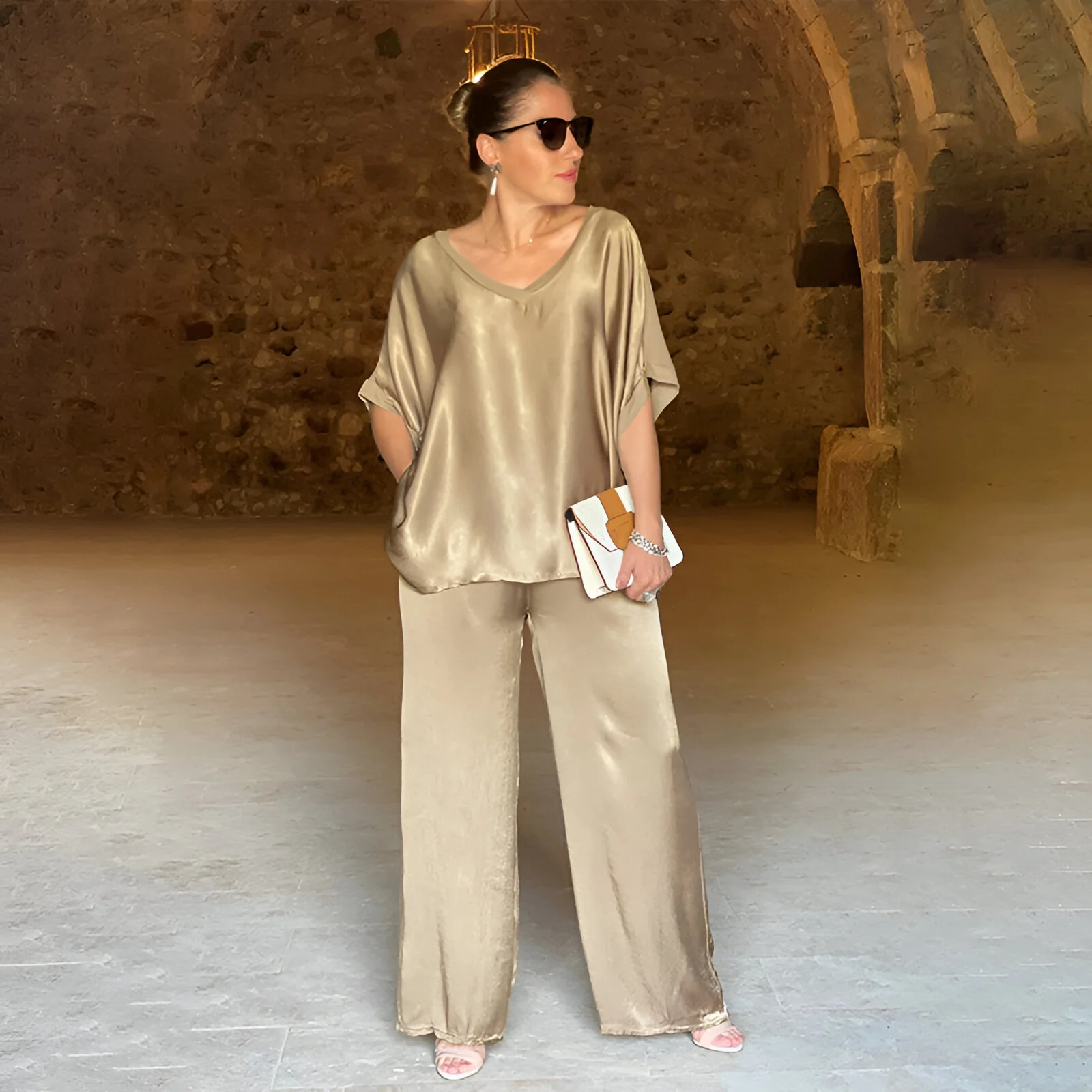 VIRGINIA™ | Elegant Satin Jumpsuit-50%OFF (🔥Same as in the video)