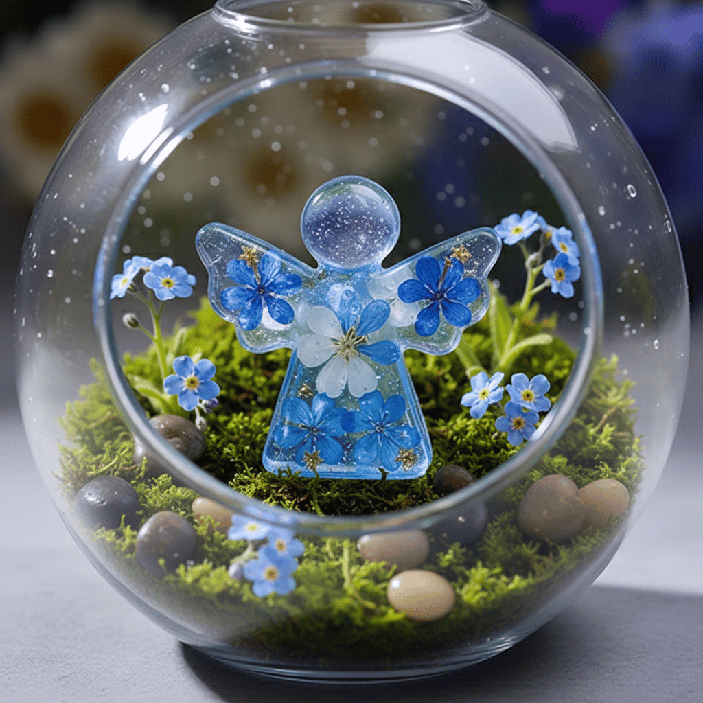 🔥Hot Sale 49% OFF🪽Forget Me Not Dried Flower Angel Keepsake - Timeless Gift for Remembrance, Comfort & Hope