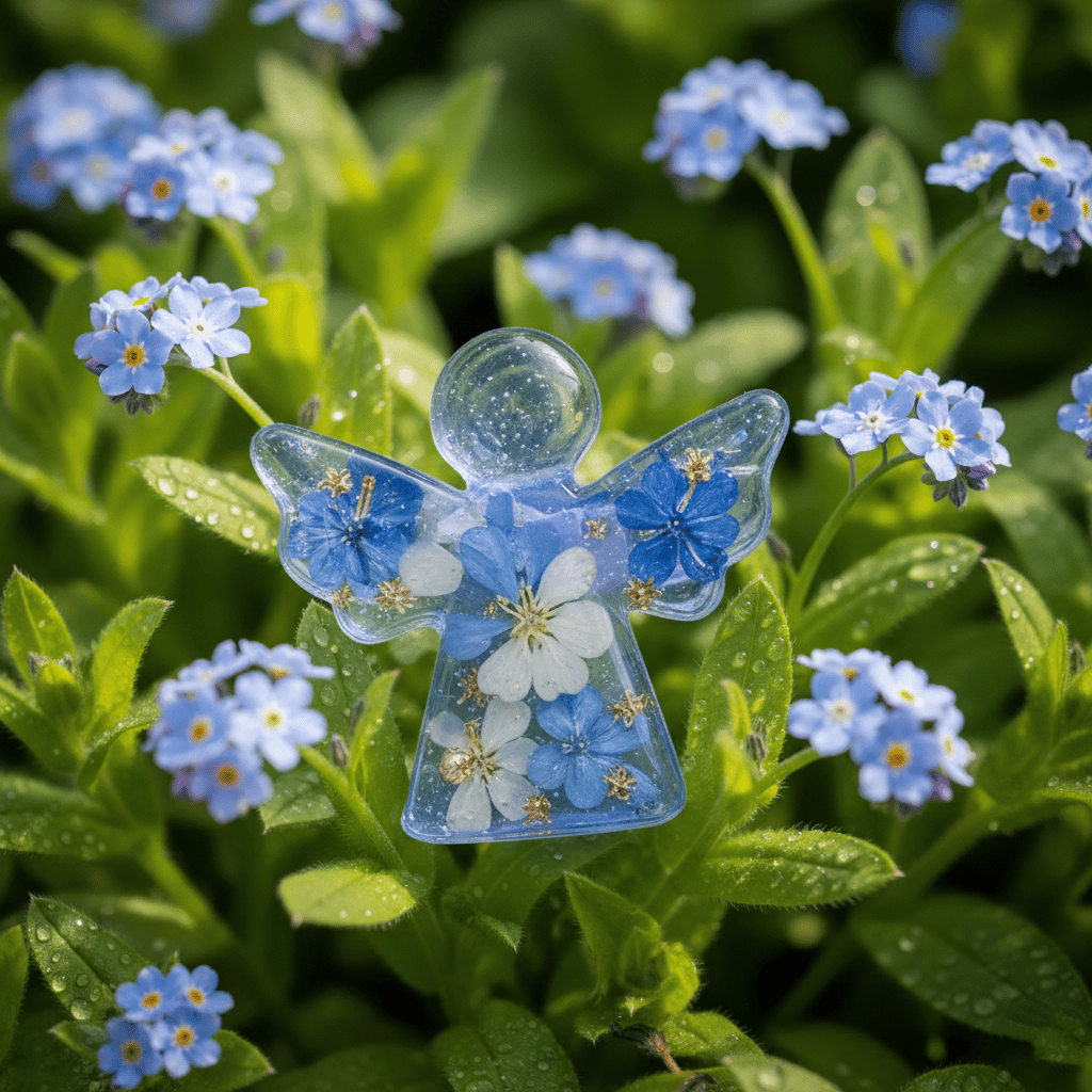 🔥Hot Sale 49% OFF🪽Forget Me Not Dried Flower Angel Keepsake - Timeless Gift for Remembrance, Comfort & Hope