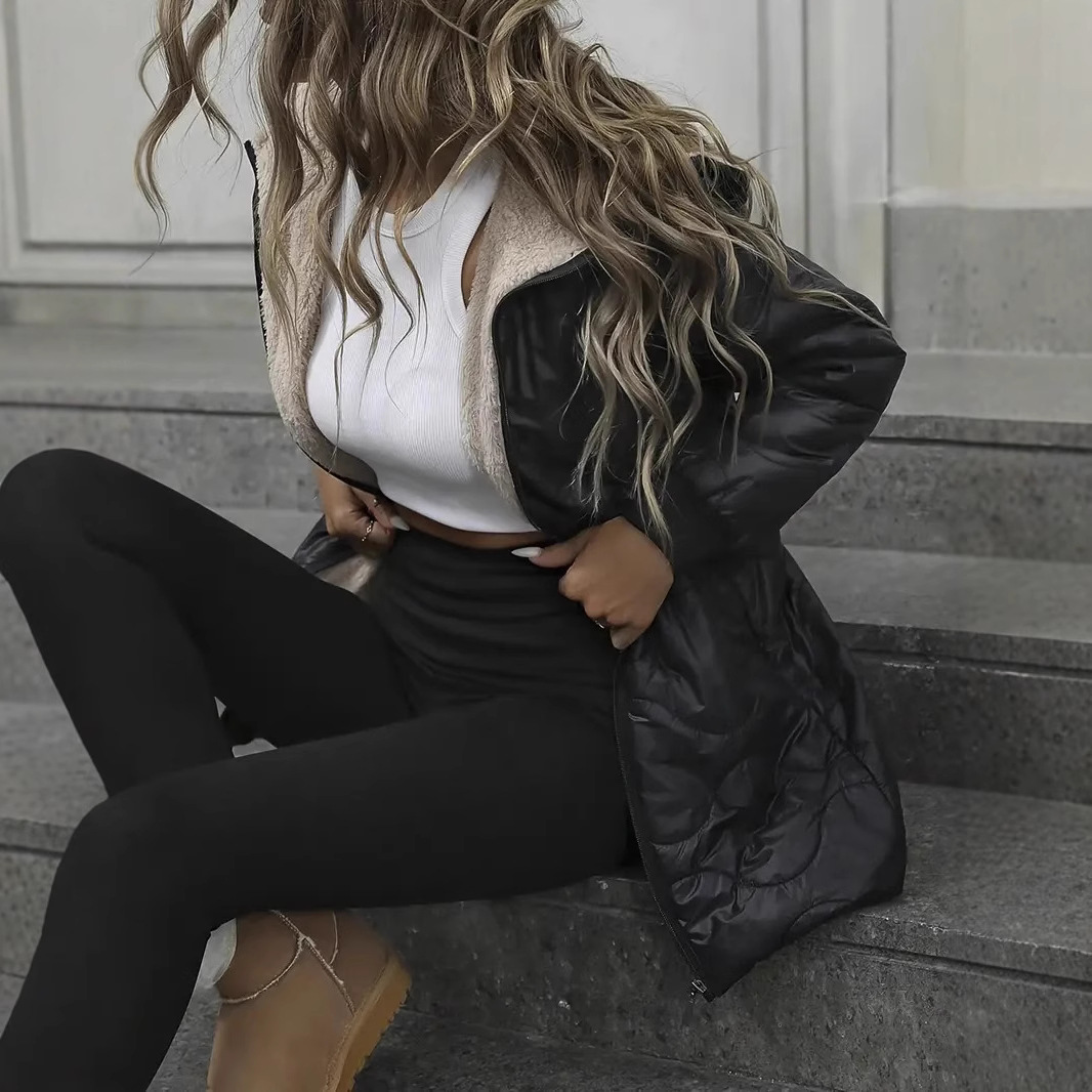 【S-2XL】2025 Autumn and Winter New Women's Casual Hooded Cotton Jacket
