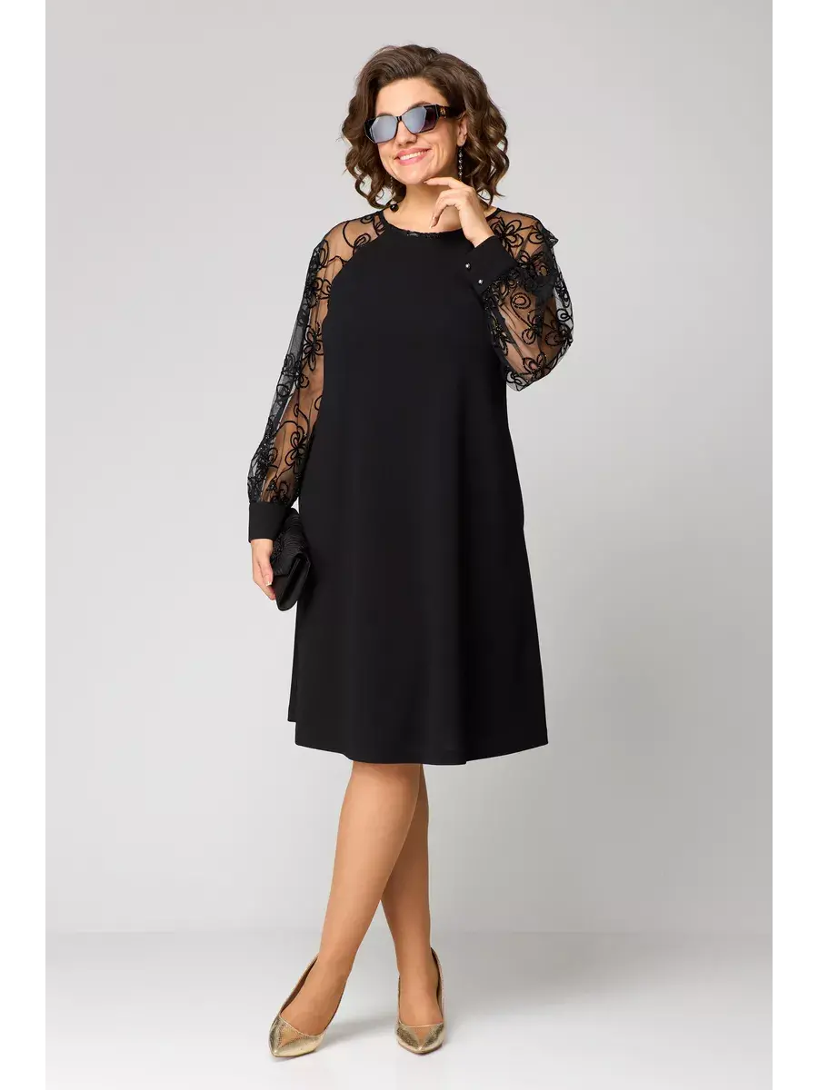 👑[S-5XL]👗2025 Autumn and Winter New Elegant Black Sexy Lace Dress