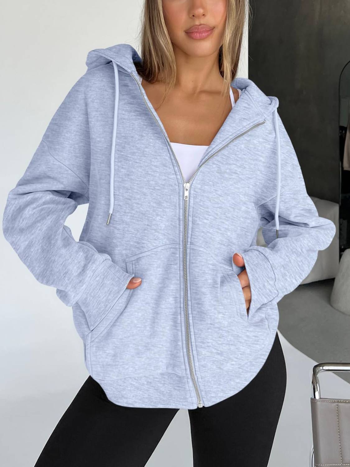 2025 Winter Womens Zip Up Hoodies Oversized Sweatshirts(Buy 2 Free Shipping)