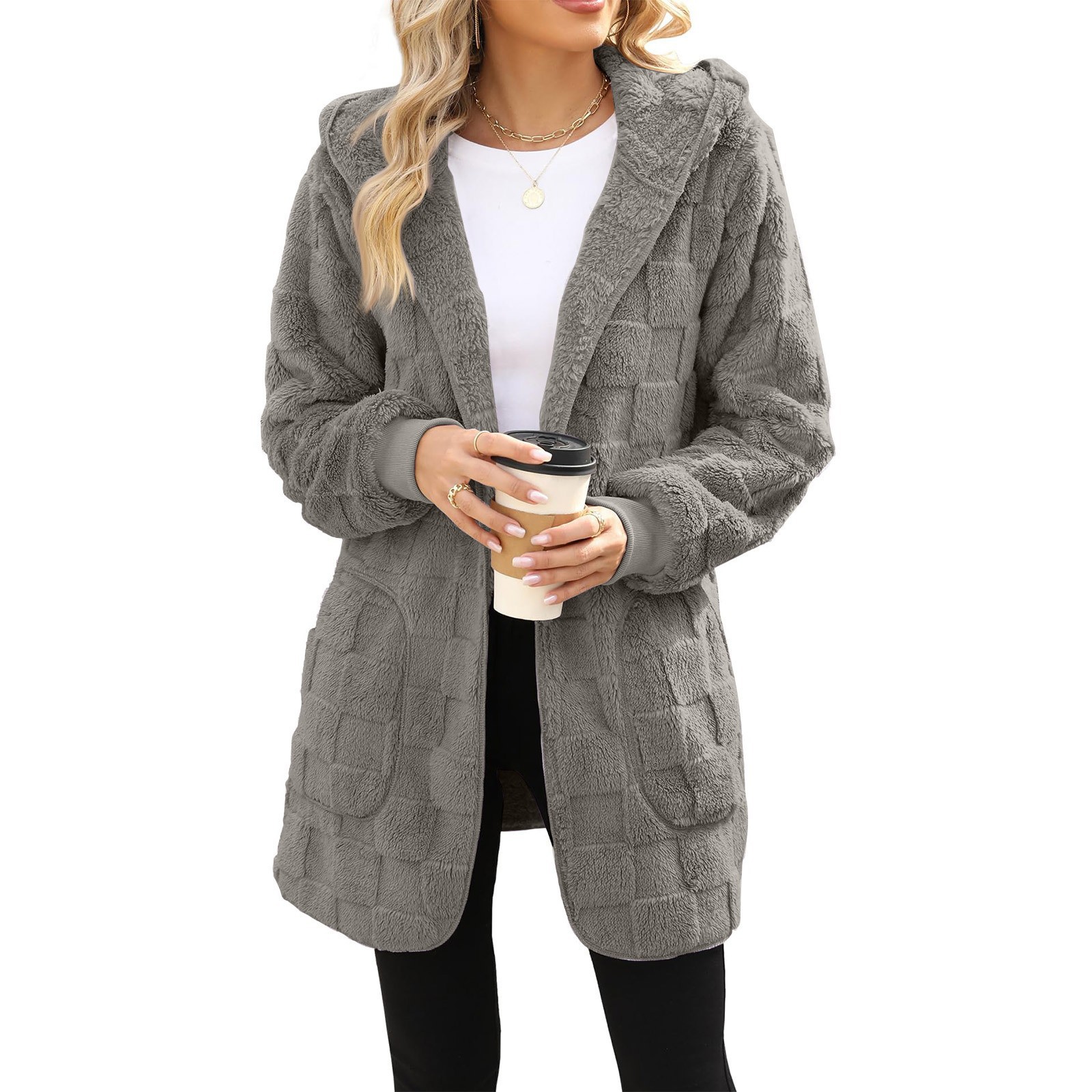 ❄️【M-2XL】2025 Autumn/Winter New Arrival Casual Plaid Fleece Jacket