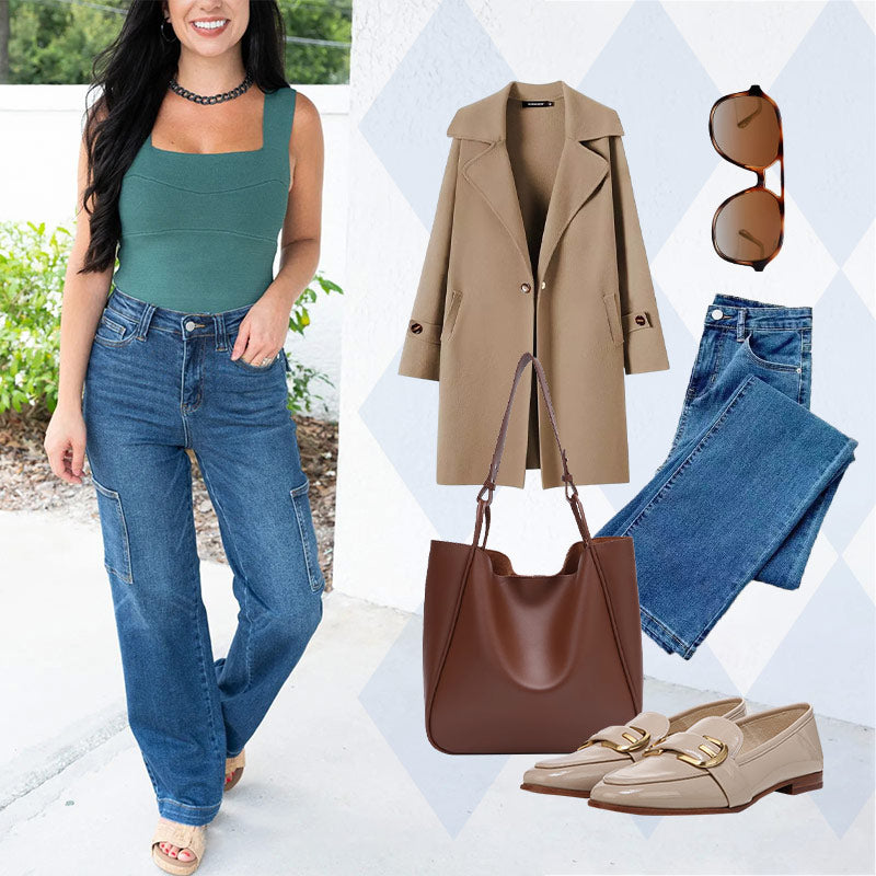 [S-3XL] 2025 Autumn and Winter New Simple Versatile Solid Color Jeans