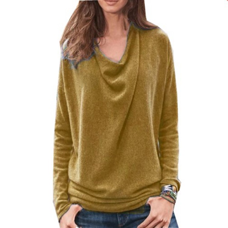 New Ready-Made Women'S Clothing Exclusively For Aliexpress Amazon Wish Independent Station Ebay Solid Color Furry Sweatshirt