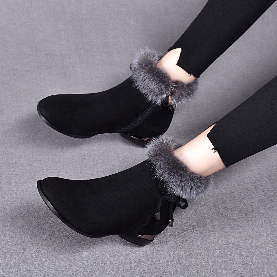 🔥 [SALE] Soft leather boots with a mid-heel—elegant, comfortable, and perfect for fall and winter!