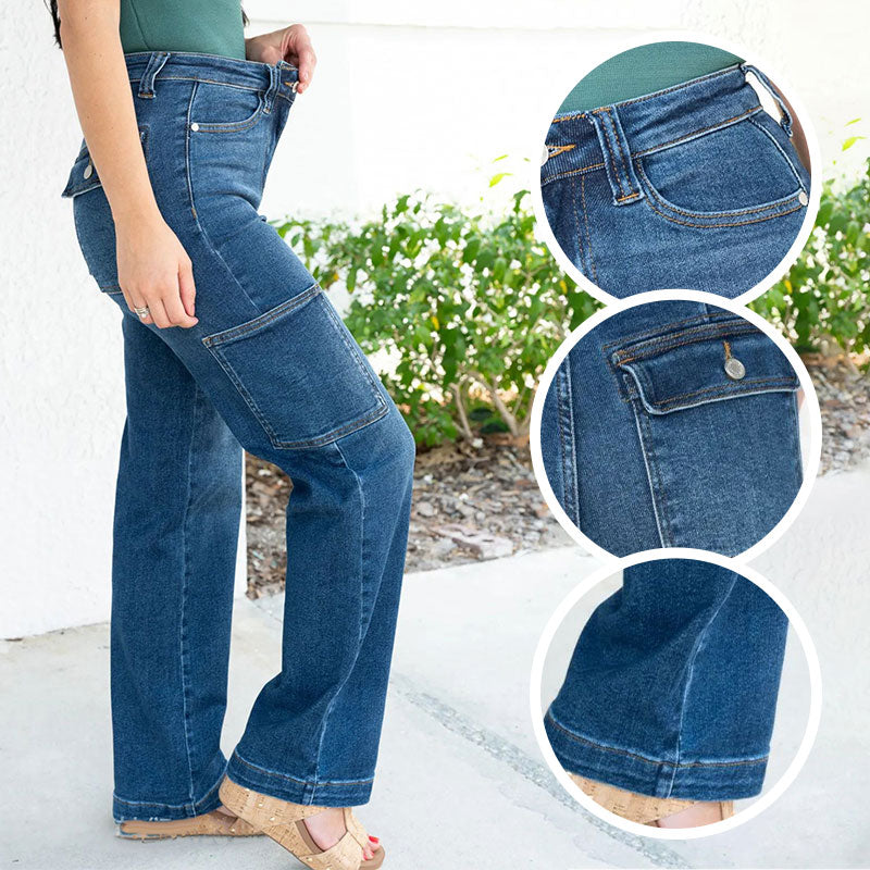[S-3XL] 2025 Autumn and Winter New Simple Versatile Solid Color Jeans
