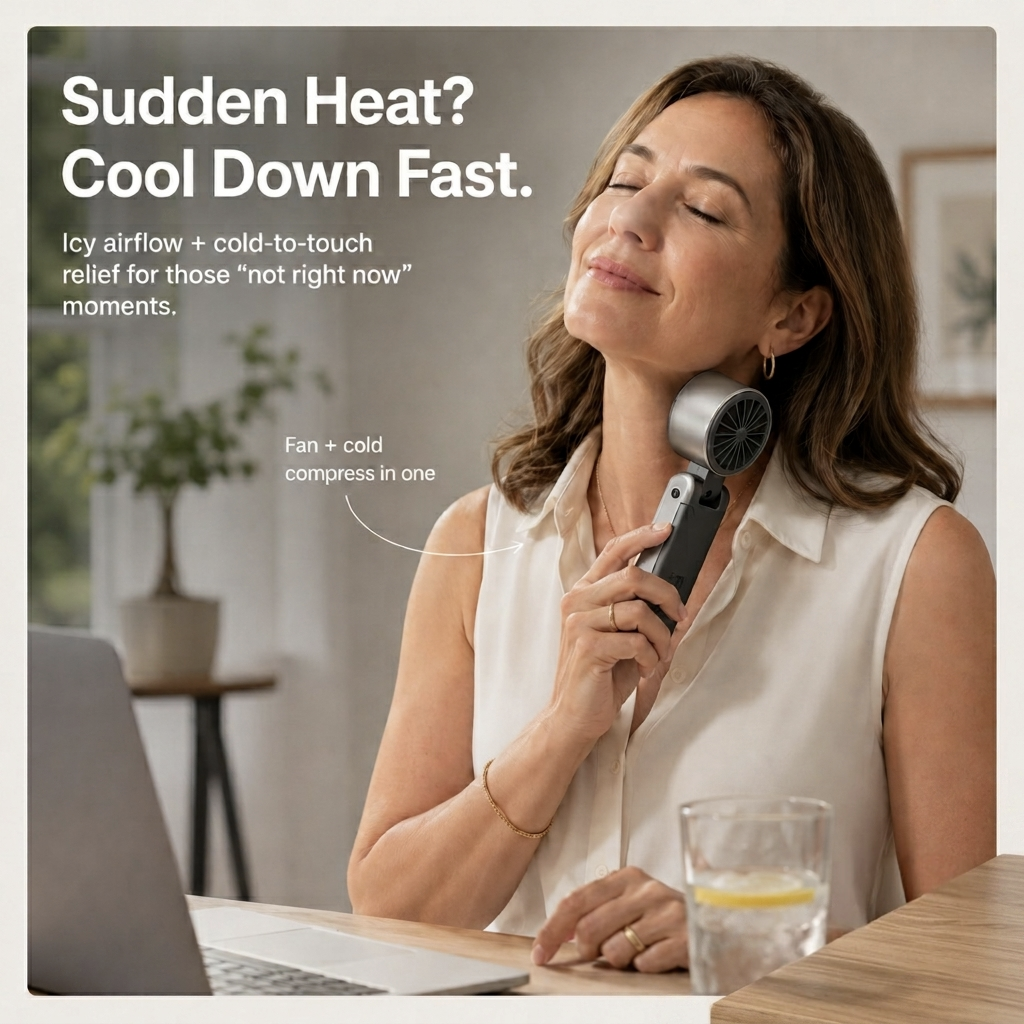 STITCH AND HUE ICYCOOL™  HANDHELD COOLING FAN