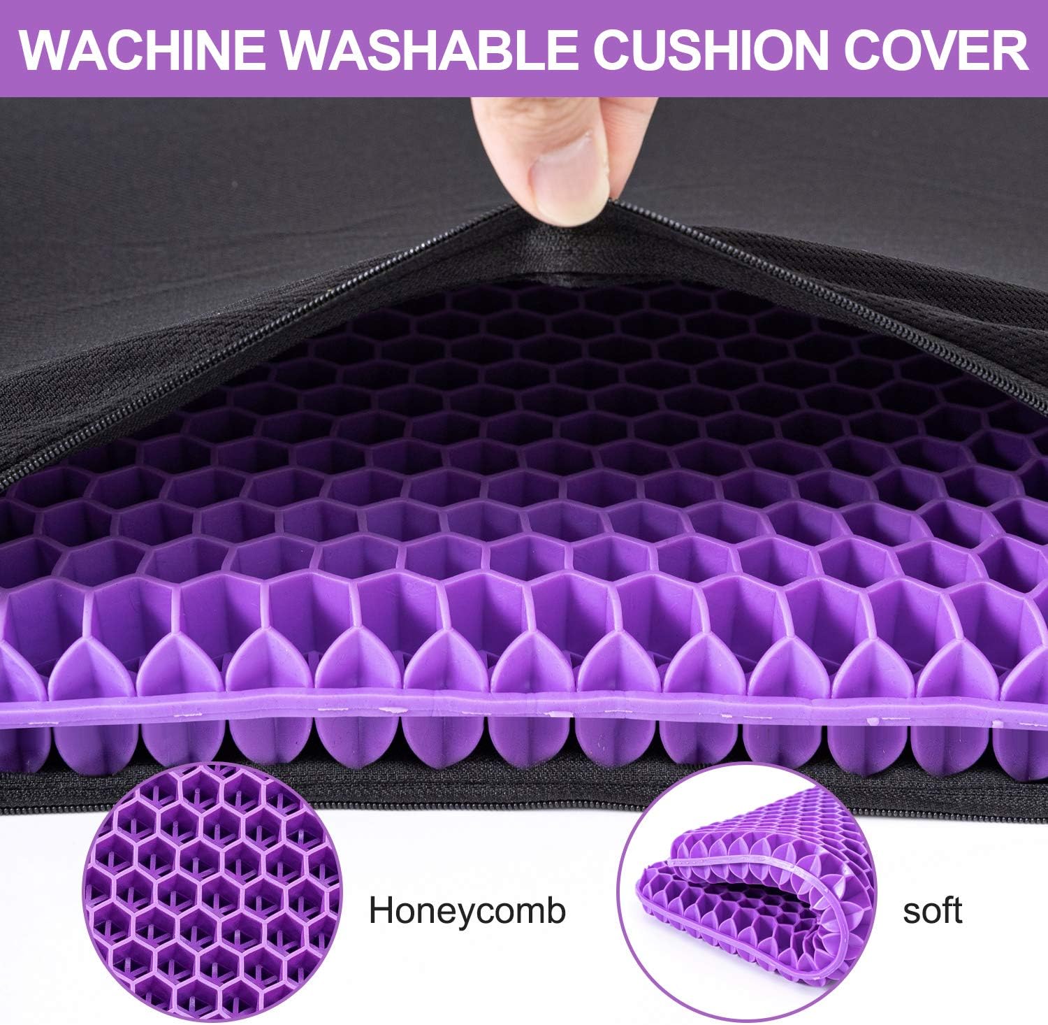 💺 Silicone Gel Seat Cushion  for Prolonged Sitting