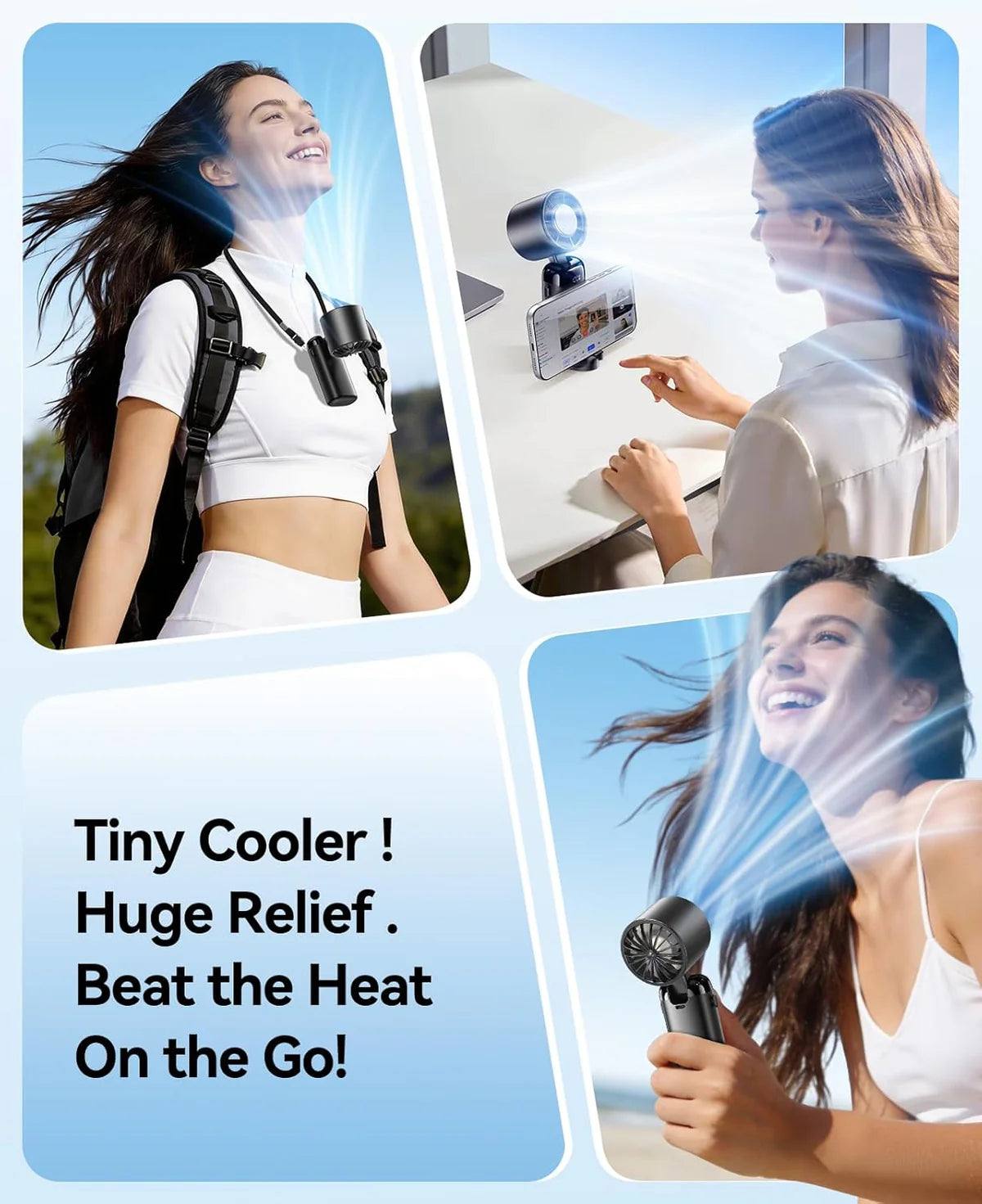 Alpa FrostFace™ | Instant Skin Cooling Fan | Drop to 59°F in Seconds