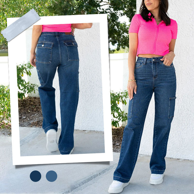 [S-3XL] 2025 Autumn and Winter New Simple Versatile Solid Color Jeans