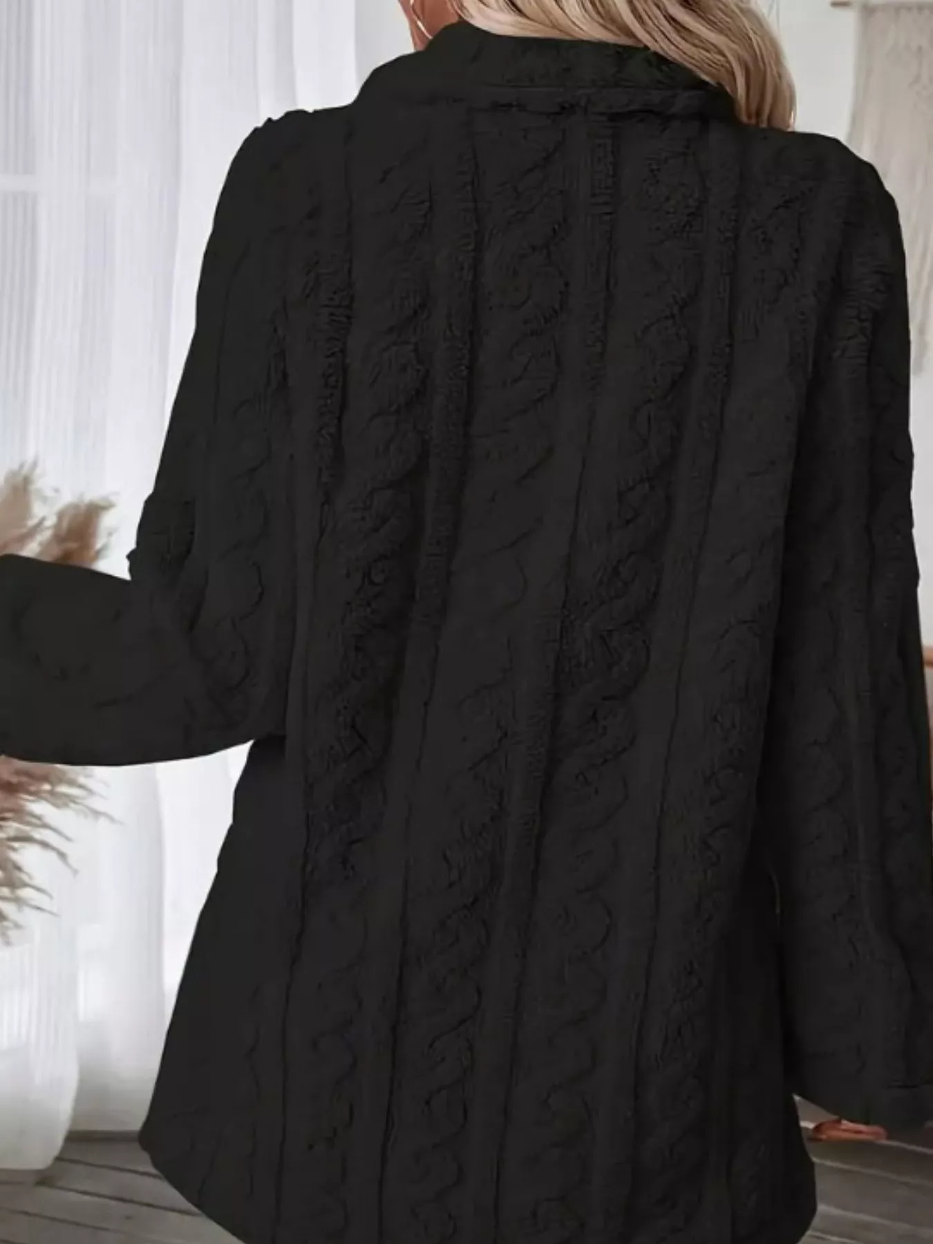 2026 Autumn and Winter New Style Plush Warm Double-Breasted Button Wool Coat