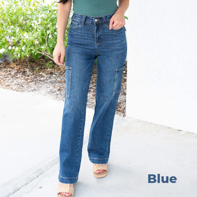 [S-3XL] 2025 Autumn and Winter New Simple Versatile Solid Color Jeans