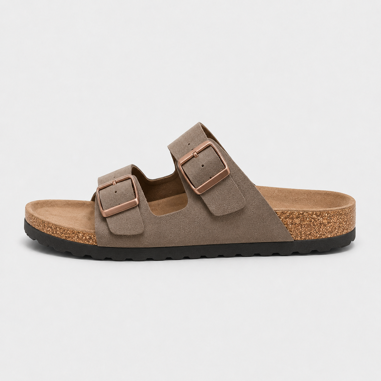 Adjustable Two-Strap Lightweight Slide Sandals