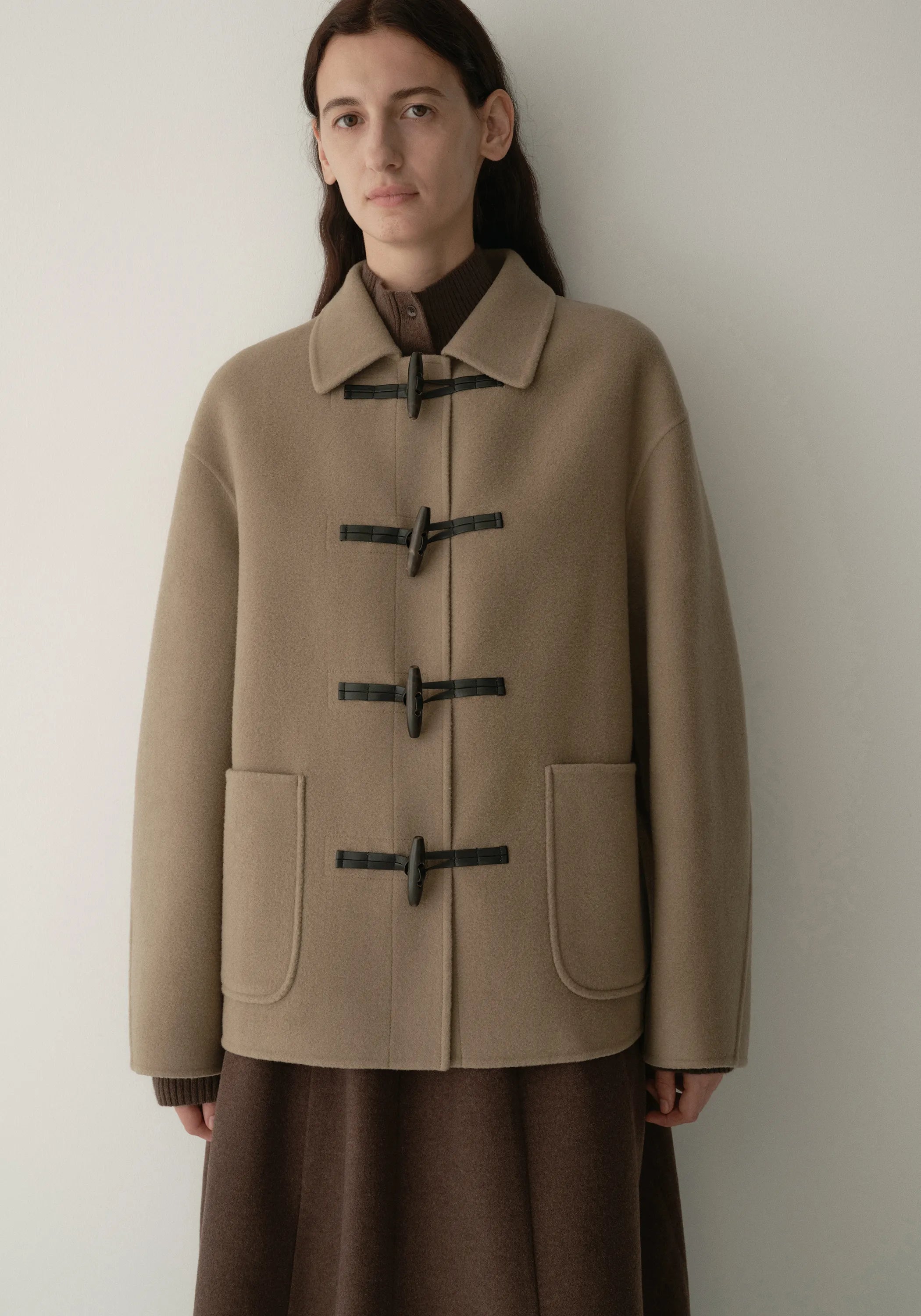 【S-XL】2025 Winter New Wool Cashmere Lapel Coat