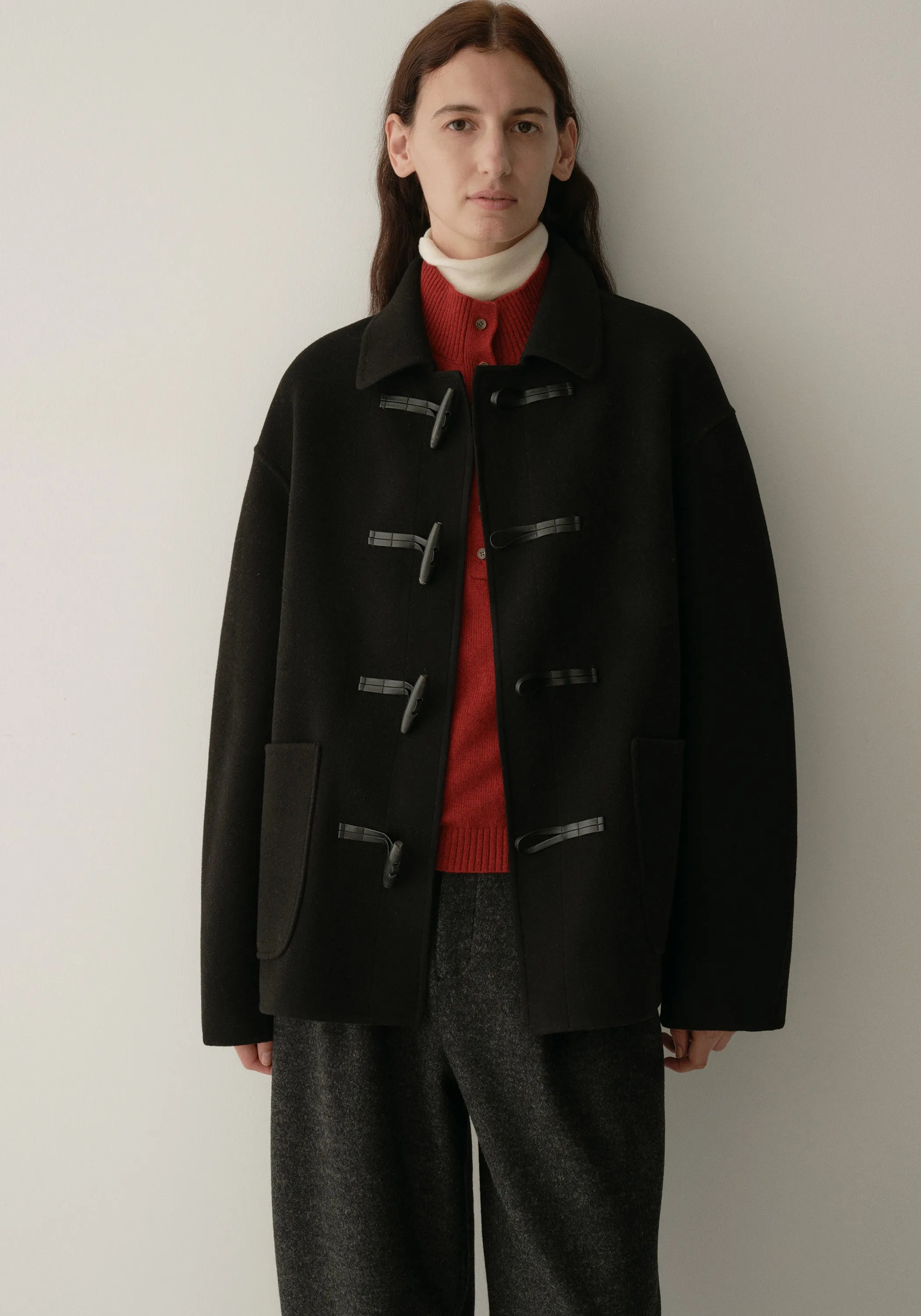 【S-XL】2025 Winter New Wool Cashmere Lapel Coat