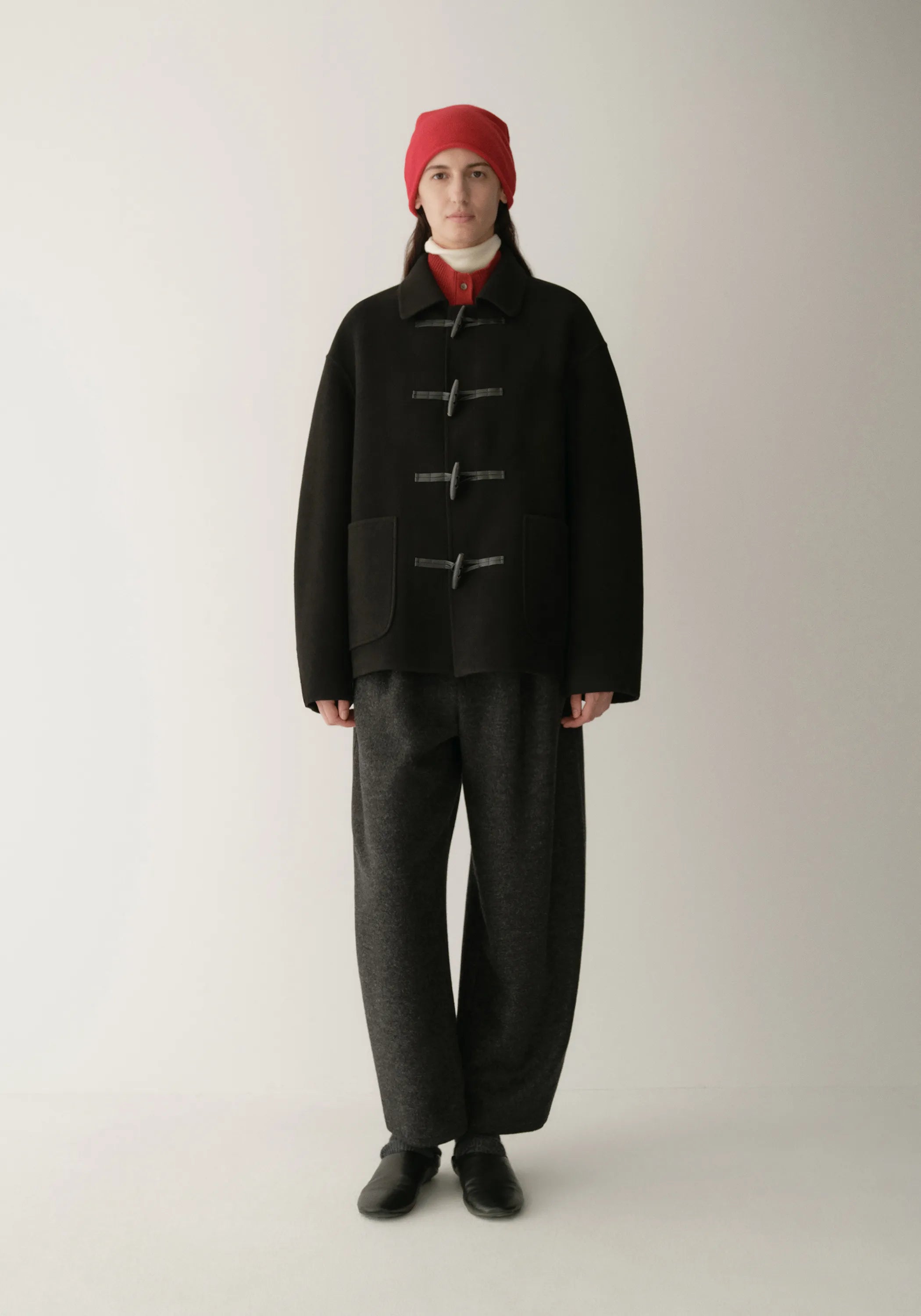 【S-XL】2025 Winter New Wool Cashmere Lapel Coat