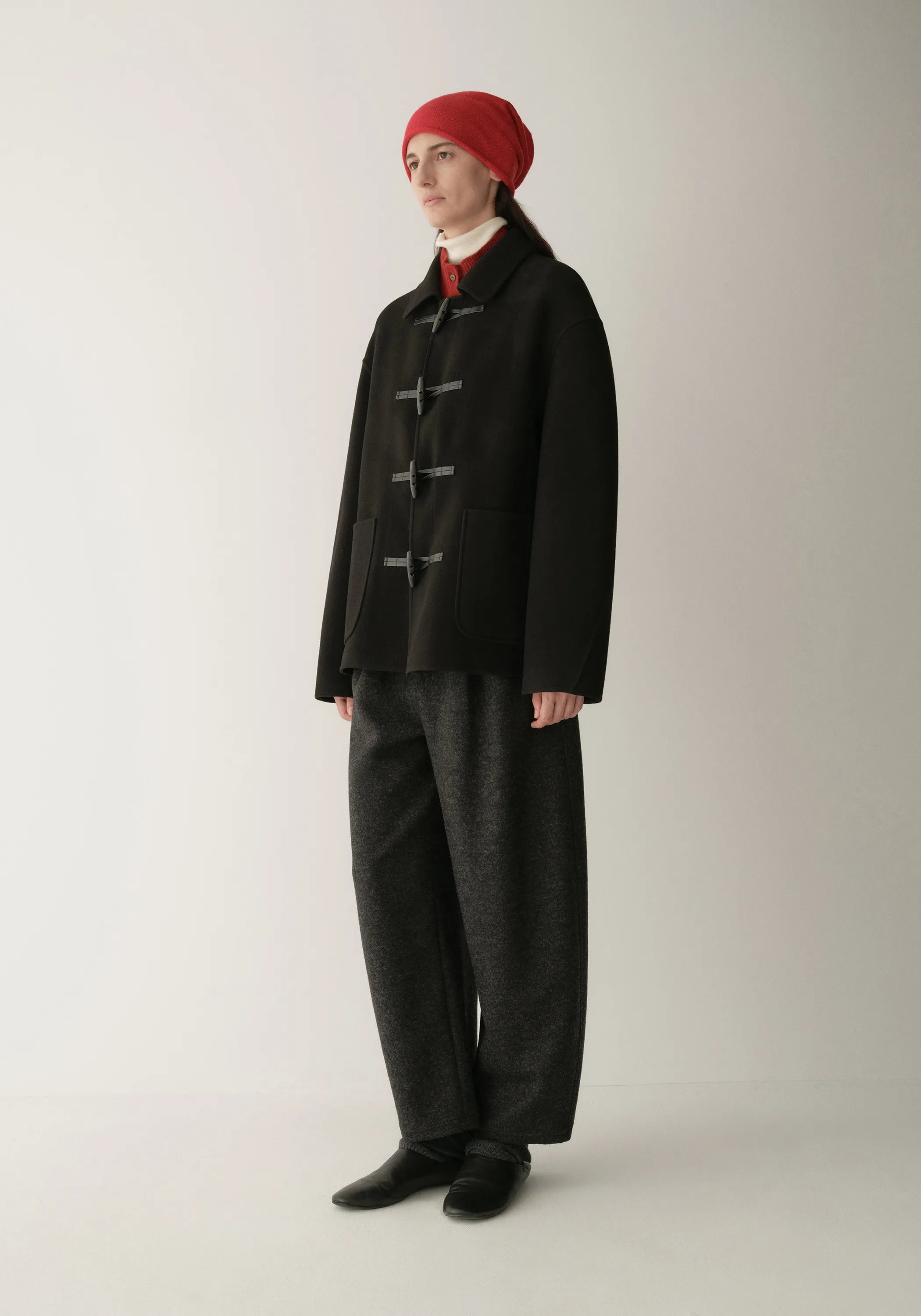【S-XL】2025 Winter New Wool Cashmere Lapel Coat